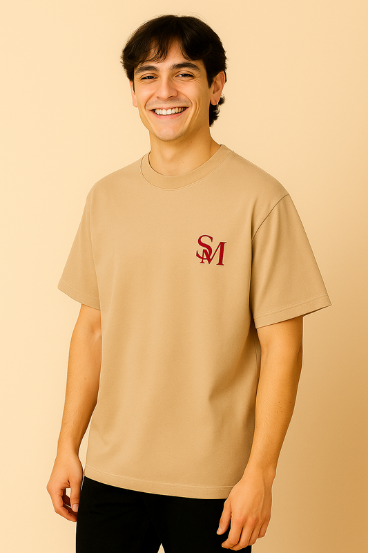 DRAGON OVERSIZE BEIGE T-SHIRT